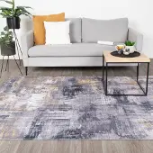 FRAAI Tapis moderne - Strength Jaune | 140x200 cm | Rectangulaire | Tissage plat