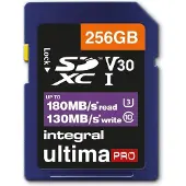 Integral Cartes SDXC 256 Go UltimaPro Pro V30 UHS-I U3 180W/130R