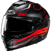 HJC i71 Iorix MC1SF Casque Intégral Mat/Noir/Rouge M unisex