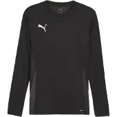 Puma T-Shirt fonctionnel 'teamGOAL' gris foncé / noir / blanc