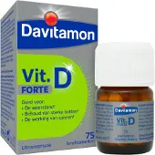 Davitamon Vitamine D Forte Citron 75 pc(s) Comprimé(S) Orodispersible(S)