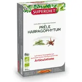 SuperDiet PRÊLE - HARPAGOPHYTUM BIO - 20 ampoules de 15ml 20 pc(s) Ampoule(S) Buvable(S)