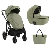 Kikkaboo Thea 2024 2 In 1 Baby Stroller With Carrycot Vert Enfants