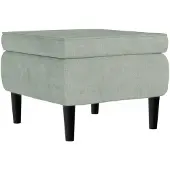 vidaXL Tabouret avec pieds en bois et velours gris clair