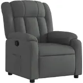vidaXL Fauteuil relax gris foncé Tissu