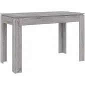 vidaXL Table de salle à manger Gris Sonoma 120x60x76 cm Bois composite