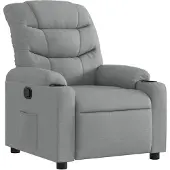 vidaXL Fauteuil relax gris clair Tissu