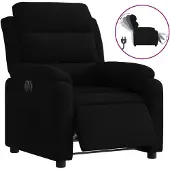 vidaXL Fauteuil relax électrique noir velours