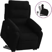 vidaXL Fauteuil relax releveur noir velours
