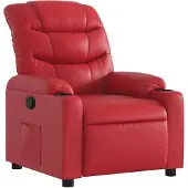 vidaXL Fauteuil relax rouge similicuir