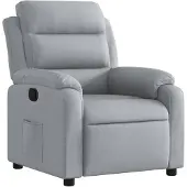 vidaXL Fauteuil relax gris clair Tissu