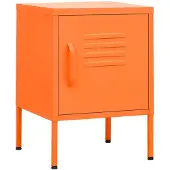 vidaXL Table de chevet Rose 35x35x51 cm Acier