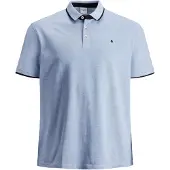 Jack & Jones Paulos Plus Size Short Sleeve Polo Bleu 7XL Homme