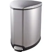 EKO - Grace Poubelle à pédale 25 litres - Acier inoxydable Plastique - Acier inoxydable mat
