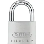 ABUS 64TI/50 B/DFNLI Titalium-Vorhängeschloss vers. schl. SB verpackt 50mm