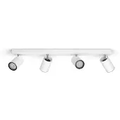Philips Leuchten - Lampe de table design d'extérieur blanche rechargeable incl. LED IP44 - Joaquin I éclairage extérieur - plastique rond - I (non interchangeable) LED