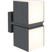 Lutec Lampe de façade applique extérieure CUBA anthracite 5193801118