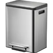 EKO - EcoCasa, poubelle de tri de 30 litres - Acier inoxydable et plastique - Finition mate