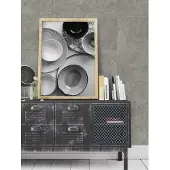 Grosfillex Tuile de revêtement mural Gx Wall+ 11pcs Béton 30x60cm Gris