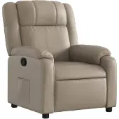 vidaXL Fauteuil relax cappuccino brun similicuir