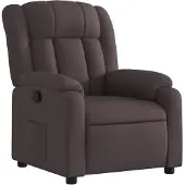 vidaXL Fauteuil relax brun foncé Tissu