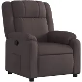 vidaXL Fauteuil relax brun foncé Tissu