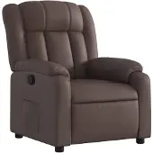 vidaXL Fauteuil relax brun similicuir