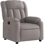 vidaXL Fauteuil relax Taupe Tissu
