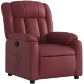 vidaXL Fauteuil relax vin rouge similicuir