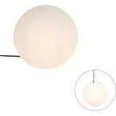 QAZQA Lampe d'extérieur moderne blanche 35 cm IP65 - Nura