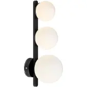 Markslöjd PURO Wall 3L Black/Opal IP44