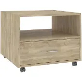 vidaXL Table basse chêne Sonoma 55x55x40 cm Bois composite