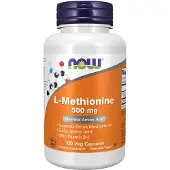 Now , L-Méthionine, 500 mg, 100 Gélules