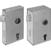 AMF Schlosskasten 140U Ausführung: mit, silber, 8mm; lxbxh: 94,5mm x 40mm x