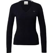 Gant Pull-over bleu marine / blanc