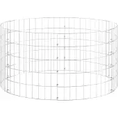vidaXL Composteur de jardin Ø100x50 cm Acier galvanisé