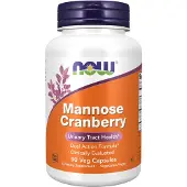 Now Mannose Cranberry, D-mannose et canneberge, 90 gélules