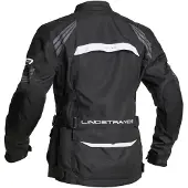 Lindstrands Veste textile imperméable pour moto Transtrand, noir/blanc, 54