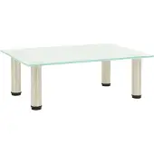 vidaXL Table TV Mat 40x35x17 cm verre trempé