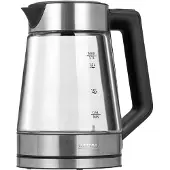 MPM Szklany czajnik bezprzewodowy MCZ-122, Bouilloire électrique, Argent, Noir
