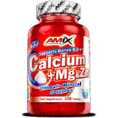Amix Calcium Magnesium Zinc Tablets 100 Units Rouge