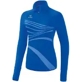 Erima Racing Half Zip Long Sleeve T-shirt Bleu 40 Femme