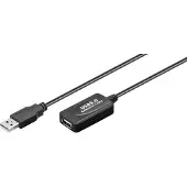 Goobay 95119 Rallonge active USB 2.0, noir, 10 m - USB 2.0 mâle (type A) > USB 2.0 femelle (type A)