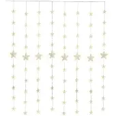 Goobay 57941 Rideau étoilé LED 80 avec télécommande, fonction minuterie, 8 modes d'éclairage, variateur et transformateur extérieur 31 V, blanc chaud (3000 K)