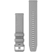 Garmin Bracelet en Silicone Gris/Argent 20 mm