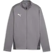 Puma Veste de sport 'TeamGoal' gris / gris foncé / blanc