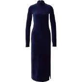G-Star Velvet Slit Long Sleeve Dress Bleu XS Femme