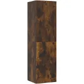 vidaXL Armoire TV murale en chêne fumé 30,5x30x110 cm
