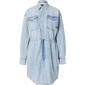 G-Star Relaxed Drawcord Long Sleeve Short Dress Bleu M Femme