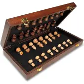 Cayro Folding Marquetry Chess Plus Board Game Marron Enfants